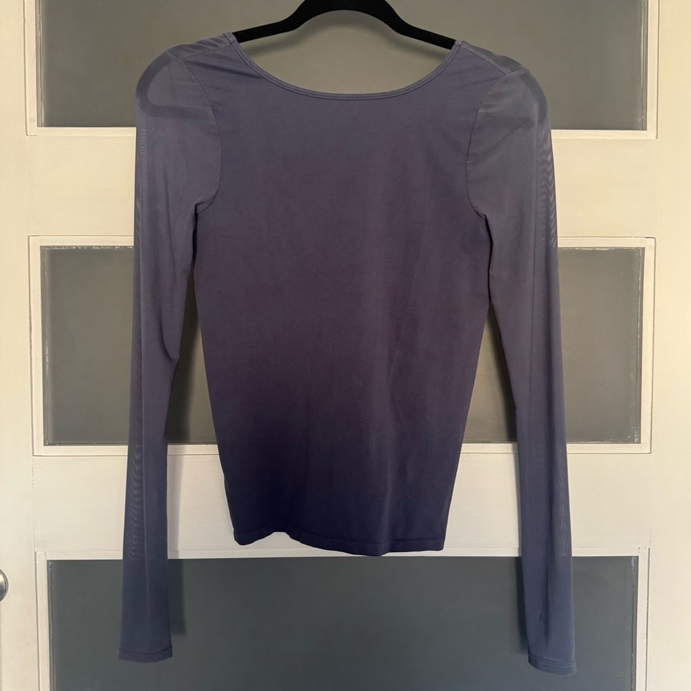 Free People Sheer Sleeve Top